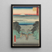 Reproduktion af maleriet Kanaya - Andō Hiroshige