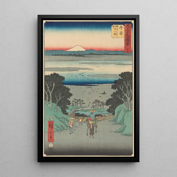 Reproduktion af maleriet Kanaya - Andō Hiroshige