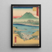 Kanbara - Andō Hiroshige — indrammet kunstværk på væggen