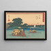 Kawasaki - Andō Hiroshige — indrammet kunstværk på væggen