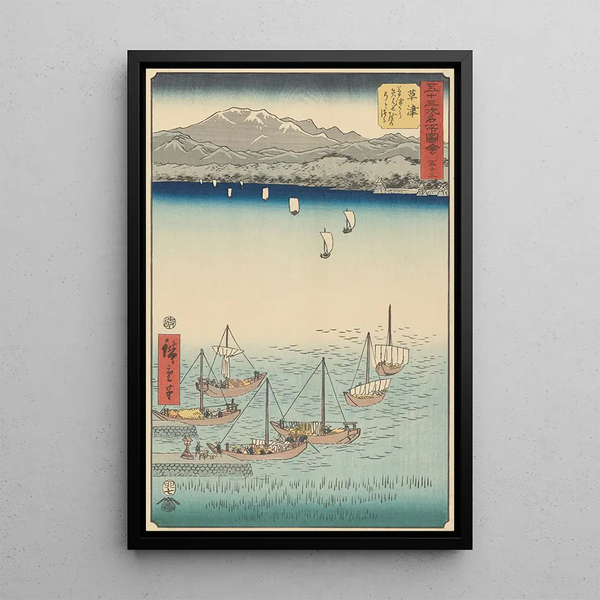 Reproduktion af maleriet Kusatsu - Andō Hiroshige
