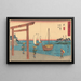 Miya - Andō Hiroshige — indrammet kunstværk på væggen