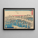 Nihonbashi under sneen - Andō Hiroshige — indrammet kunstværk på væggen