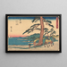 Okitsu - Andō Hiroshige — indrammet kunstværk på væggen