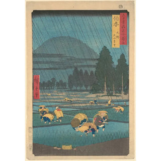 And Hiroshige - Rice Planting under Rain at Ono Hoki Prefecture.webp