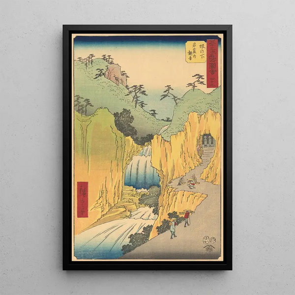 Reproduktion af maleriet Sakanoshita - Andō Hiroshige