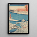 Reproduktion af maleriet Vinterlandskab på flodbredden af Islet-floden - Andō Hiroshige