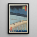 Averse soudaine sur le pont Ohashi og Atake - Andō Hiroshige — indrammet kunstværk på væggen