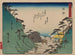 Tokaido-maleri, femogtredive stationer - Andō Hiroshige — visning af kunstværket