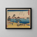 Tokaido gojusantsugi maleri, planche 32 - Andō Hiroshige — indrammet kunstværk på væggen