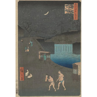 And Hiroshige - Toranomongai Aoi Hill Outside the Tiger Gate Toranomon Aoizaka.webp