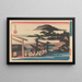 berømte Shiba Shimei-maleri - Andō Hiroshige — indrammet kunstværk på væggen
