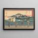 Yoshida - Andō Hiroshige — indrammet kunstværk på væggen