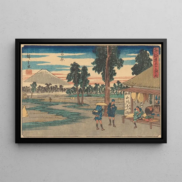 Yoshiwara-maleri - Andō Hiroshige — indrammet kunstværk på væggen