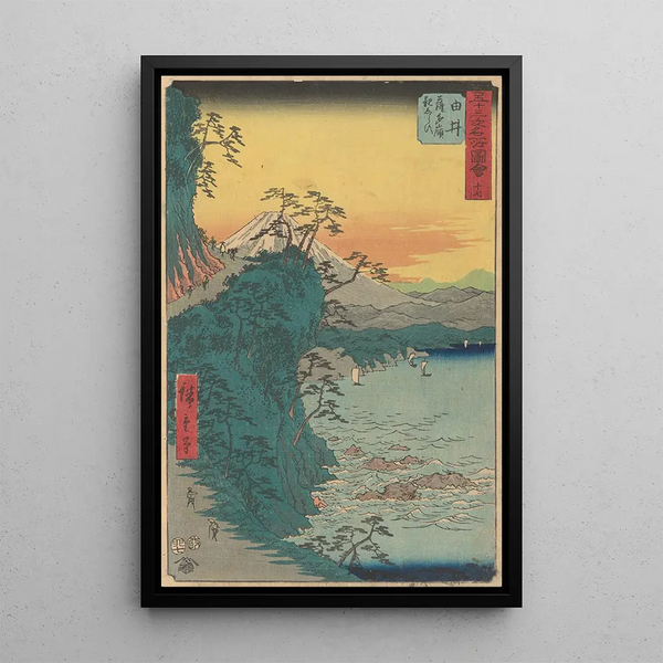 Yui-maleri - Andō Hiroshige — indrammet kunstværk på væggen