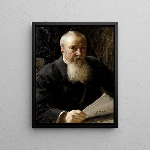 Carl Fredrik Liljevalch - Anders Zorn — indrammet kunstværk på væggen