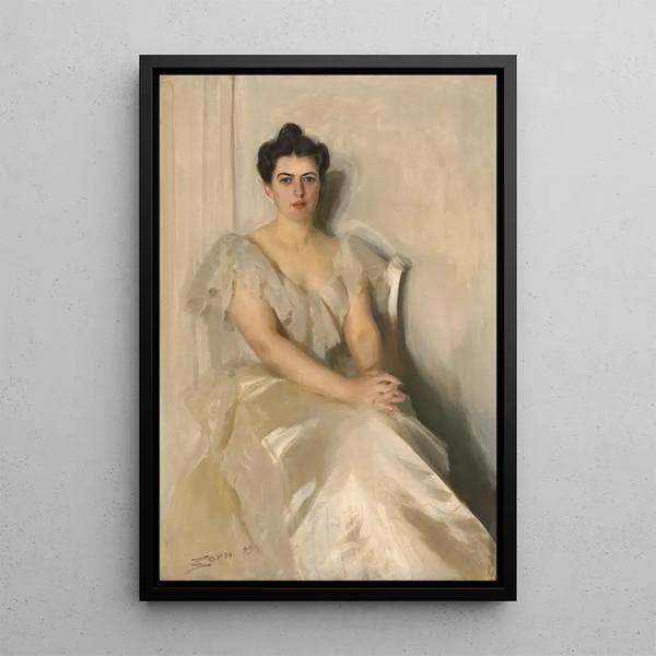 Frances Folsom Cleveland - Anders Zorn — indrammet kunstværk på væggen