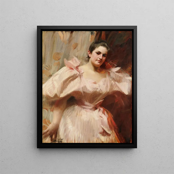 Frieda Schiff 1876-1958 Plus tard Mme Felix M. Warburg - Anders Zorn — indrammet kunstværk på væggen