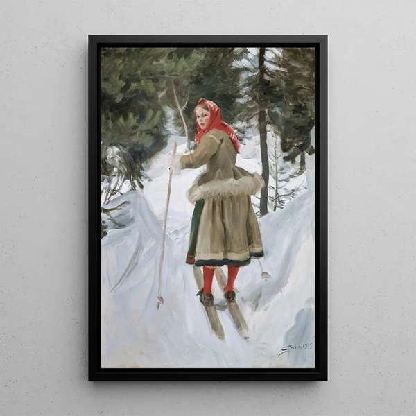 Reproduktion af maleriet Fille de Mora - Anders Zorn