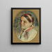Tête de femme - Anders Zorn — indrammet kunstværk på væggen