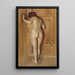 La porte de la chambre - Anders Zorn — indrammet kunstværk på væggen