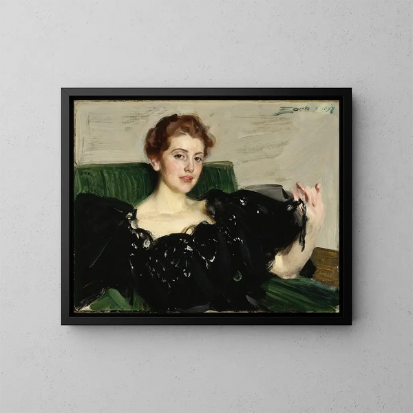 Joie de Lucy Turner - Anders Zorn — indrammet kunstværk på væggen