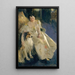 Mme Walter Rathbone Bacon Virginia Purdy Barker 1862-1919 - Anders Zorn — indrammet kunstværk på væggen