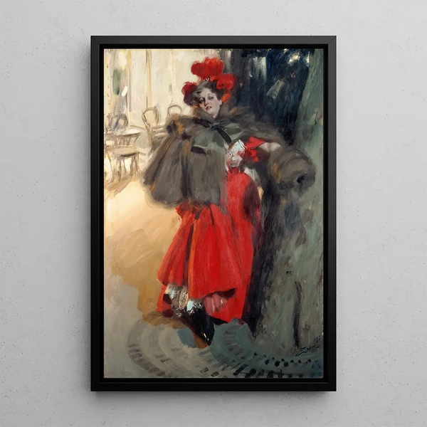 Effet de nuit - Anders Zorn — indrammet kunstværk på væggen