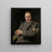 Studie af et portræt af en mand - Anders Zorn — indrammet kunstværk på væggen