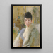 Portrait af en dame i en salon - Anders Zorn — indrammet kunstværk på væggen