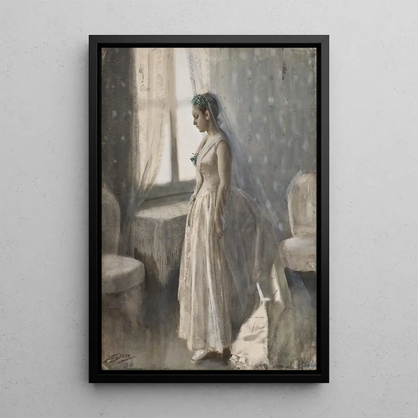 La mariée - Anders Zorn — indrammet kunstværk på væggen