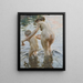 Une première - Anders Zorn — indrammet kunstværk på væggen