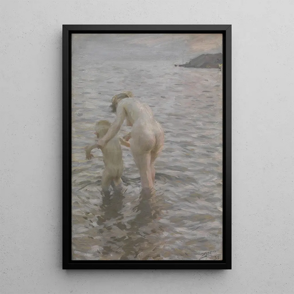 Reproduktion af maleriet med mor - Anders Zorn