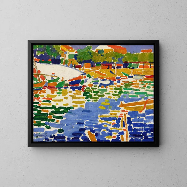 Barques amarrées à l'Estaque - André Derain — indrammet kunstværk på væggen