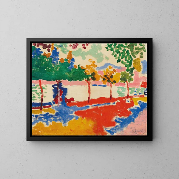 Bords de rivière - André Derain — indrammet kunstværk på væggen