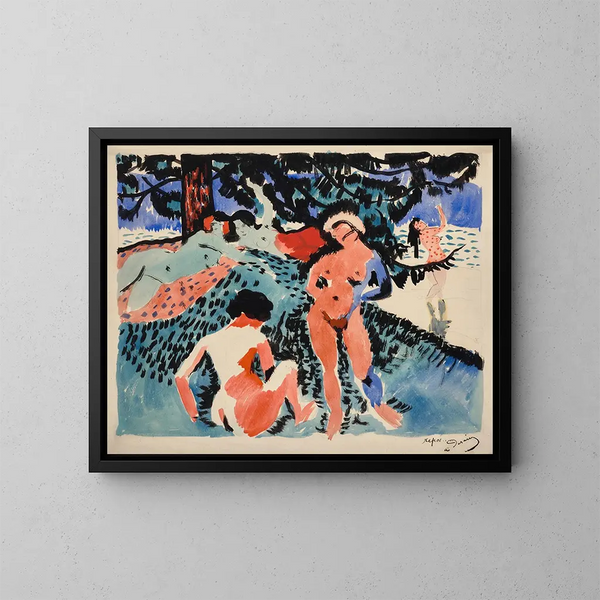 Le Repos - André Derain — indrammet kunstværk på væggen