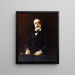 Jules Vallès 1832-1885 forfatter og journalist - André Gill — indrammet kunstværk på væggen