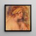 André med gul turban fragment - Pierre-Auguste Renoir — indrammet kunstværk på væggen
