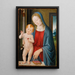 Jomfru med barnet - Andrea del Verrocchio værksted — indrammet kunstværk på væggen