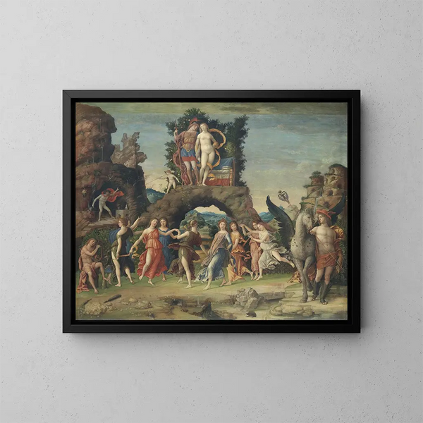 Parnasse - Andrea Mantegna — indrammet kunstværk på væggen