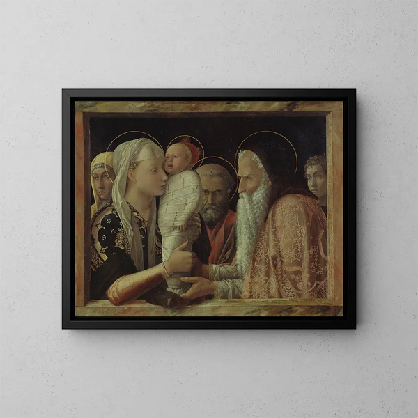 La Présentation - Andrea Mantegna — indrammet kunstværk på væggen