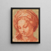La Madone Borghèse - Andrea del Sarto — indrammet kunstværk på væggen