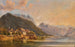 Vue du lac Traunsee avec Traunstein et la montagne Schlafende Griechin en arrière-plan - Andreas Passy — visning af kunstværket