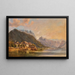 Vue du lac Traunsee avec Traunstein et la montagne Schlafende Griechin en arrière-plan - Andreas Passy — indrammet kunstværk på væggen
