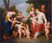 En kamp mellem putti - Andries Cornelis Lens — visning af kunstværket