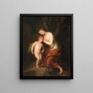 Andries Cornelis Lens - Cupid nurtured by Hope.webp