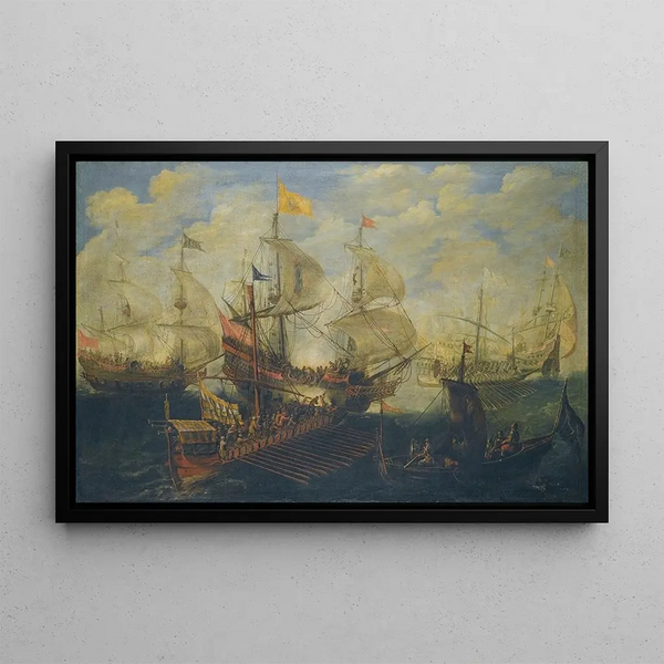 Andries van Eertvelt - A Naval Battle Between Turks And Christians.webp