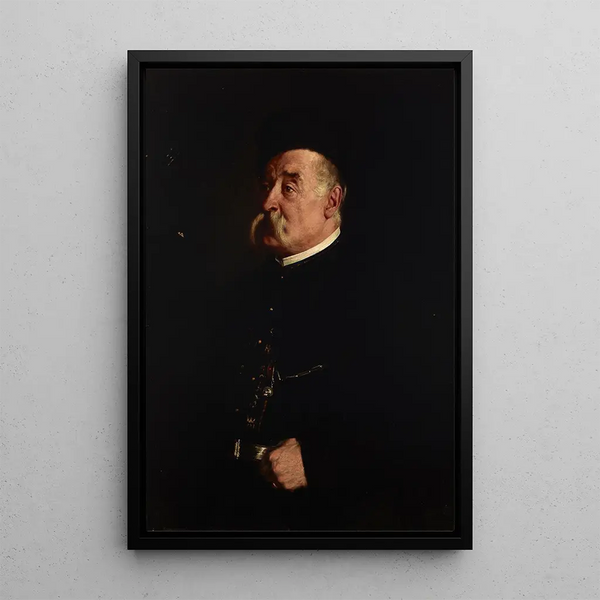 Portrait of Adam Wyleyski - Andrzej Bronisław Grabowski — indrammet kunstværk på væggen