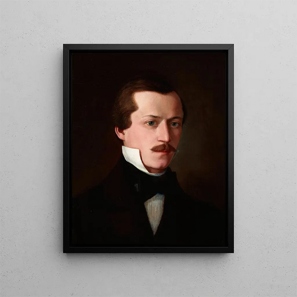 Portrait af Adolf Poller - Andrzej Bronisław Grabowski — indrammet kunstværk på væggen