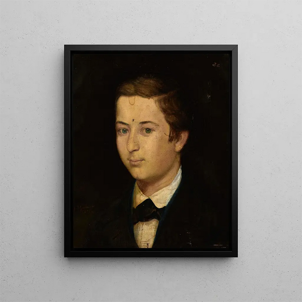 Portrait af Henryk Poller - Andrzej Bronisław Grabowski — indrammet kunstværk på væggen